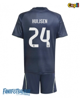 Real Madrid Dean Huijsen #24 Echipament de Fotbal Replică 2025-26 Copii Deplasare (+ Șorturi)